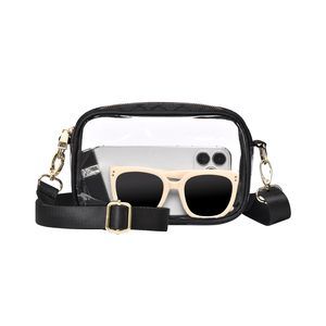 Clear Crossbody Bag Stadium Events, Black Clear Purse Stadium :O